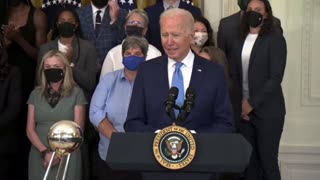 Biden: “I may need work after this. I’d be a good ball boy.”