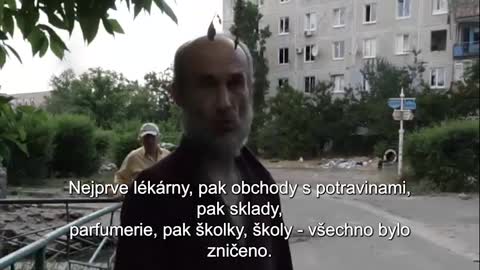 Muž ze Severodoněcku vypráví o ostřelování a rabování ukrajinskou armádou.
