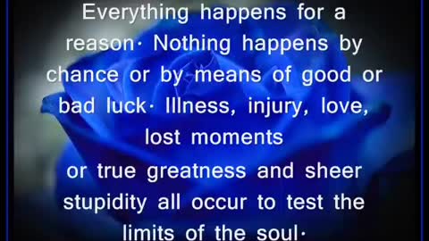 Everything Happens For a Reason (Inspirational) how awesome and very true