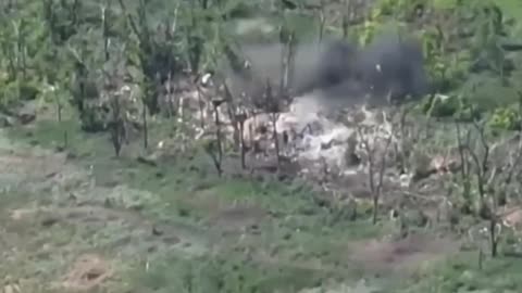 Ukrainian Artillery Pounding Russian Trenches