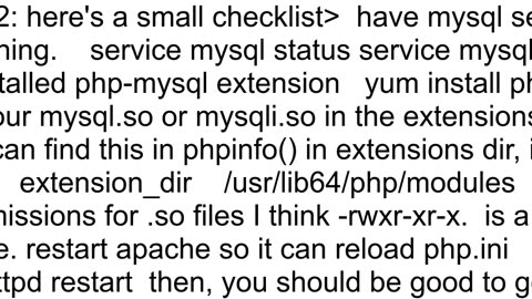 installing PHP mysql extension in RHEL