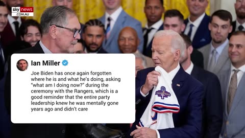 Joe Biden makes gaffes while hosting Texas rangers at White House