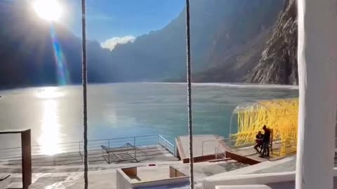 Attabad lake in winter❤️😍