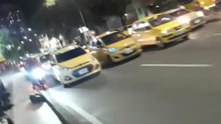 Avanza nueva jornada de protesta de taxistas esta noche