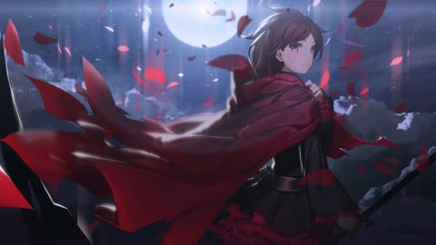 Ruby Rose Flower Petals Rwby Live Wallpaper