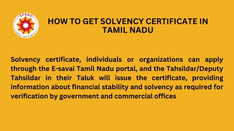 Solvency Certificate Format to Apply in Online E-savai