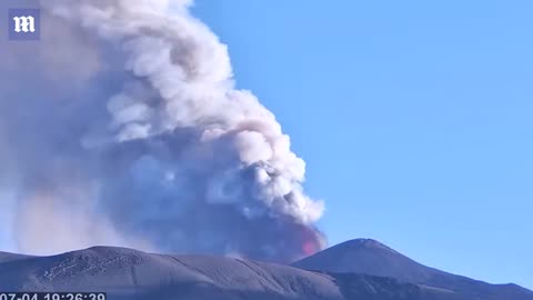 Mount Etna and Stromboli spew lava and ash as Italian volcanoes dramatically erupt