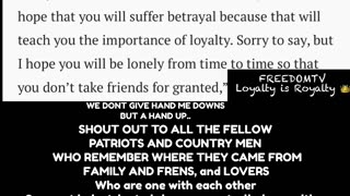 Loyalty is Royalty