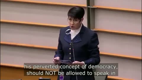 Justin Trudeau " You are a disgrace to any democracy " speech by EU MP Christine Anderson