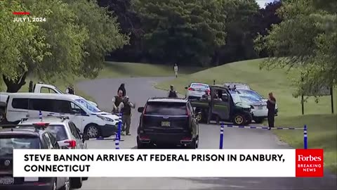 BREAKING NEWS: Steve Bannon Enters Federal Prison In Danbury, Connecticut, For Four-Month Sentence.