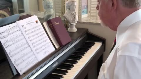 "White Christmas" -- Kendall Straight on the piano