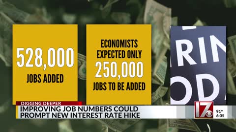 Good news shows jobs gained double the expectations, but bad news is Fed might raise interest rates