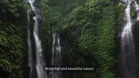 Waterfall and beautiful nature