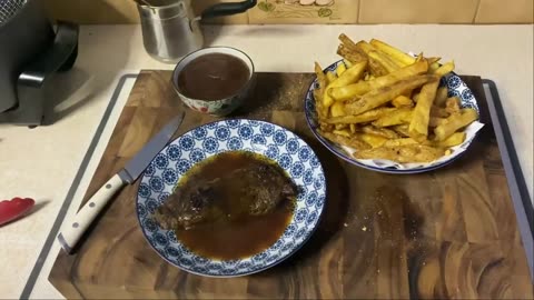 Steak Chips & Gravy Cooked Like a Professional Chef