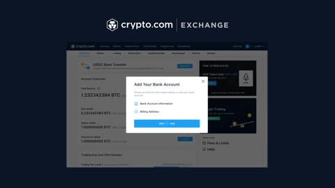 How to Set Up USD Bank Transfer on the Crypto.com Exchange