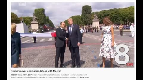 Trump's Handshake with Macron