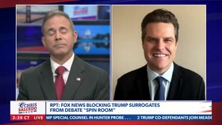 Gaetz says Trump surrogates WILL be in spin room