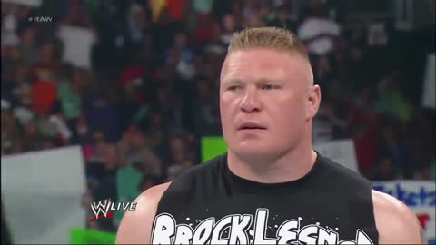 John Cena and Brock Lesnar get into a brawl that clears the entire locker room: Raw