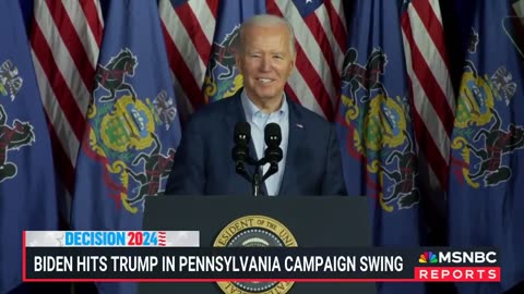 MSNBC Reporter Gushes About 'Splitscreen' Of Trump On Trial and Biden in Scranton
