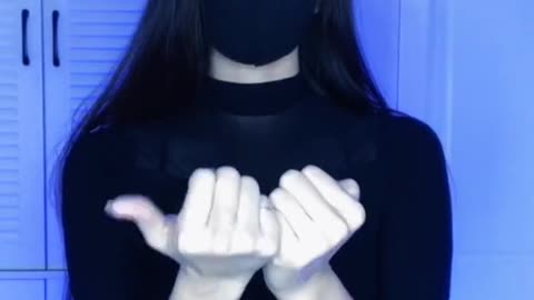 Sexy girl gesture dance and finger dance