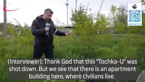 Shot down Ukrainian “Tochka-U” missile in Mariupol