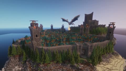 [60 Hours Timelapse] Minecraft Dragonstone City (4K/60FPS)