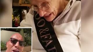 Sweet Grandma Receives Happy 100th Birthday Message From Dwayne 'The Rock' Johnson