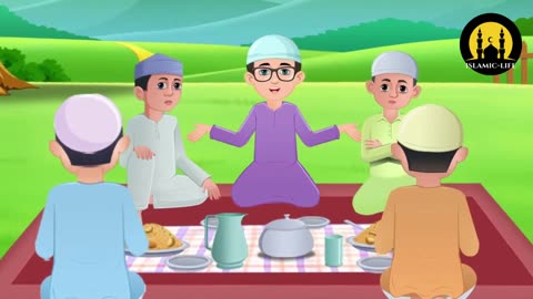 Khana khane ke Duwa| Islamic Cartoon | Islamic Cartoon Kids|