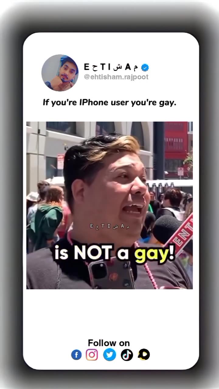 If you're iphone user you're gay😂😂😂