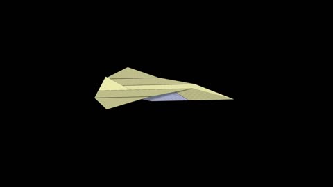 Bottlenose Paper Airplane: 3D Folding