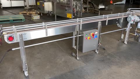 Wright 3.25” Wide x 132” Long Stainless Steel Powered Table Top Conveyor