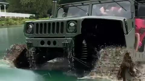 Humvee Under Water