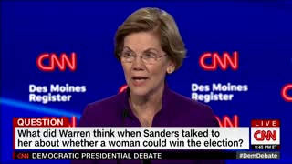 CNN debate moderator tries to help Elizabeth Warren