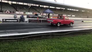 1986 Ford Ranger Drag Truck at Beach Bend Raceway