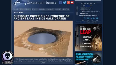 MASSIVE LAKE IN MARS GALE CRATER HAD LIFE! MAJOR ALIEN DISCOVERY