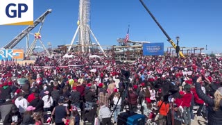 President Trump Flies by 80,000 SUPPORTERS in Wildwood, NJ