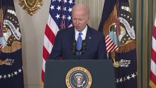 Biden tells a guest "my sympathies to ... the family of your ... CFO who dropped dead very unexpectedly..."