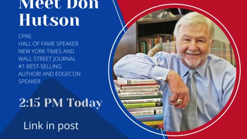 Meet Don Hutson at our FB Live Today!