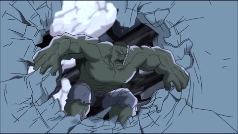 The Avengers vs The Hulk - Epic Fight Scene - Ultimate Avengers The Movie