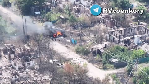 Destroyed Humvee Near Toretsk