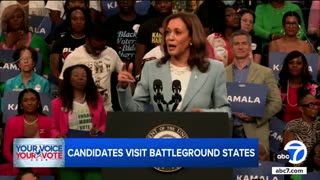 Kamala Harris dares Donald Trump to ‘say it to my face’ and show up for debate | ABC 7