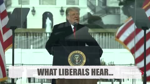 What Liberals hear when Trump Speaks... 😂