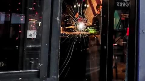 A brick has been thrown at an NYC gay bar