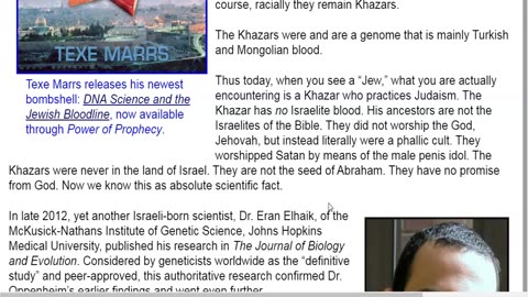 Multiple Israeli DNA Studies Prove Jewish Genome is of Turkish and Mongolian blood