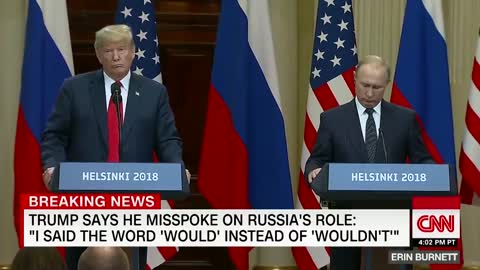Erin Burnett blasts Trump for saying he misspoke at press conference with Putin