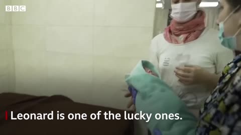 Surrogate babies wait for parents in Ukraine bomb shelter