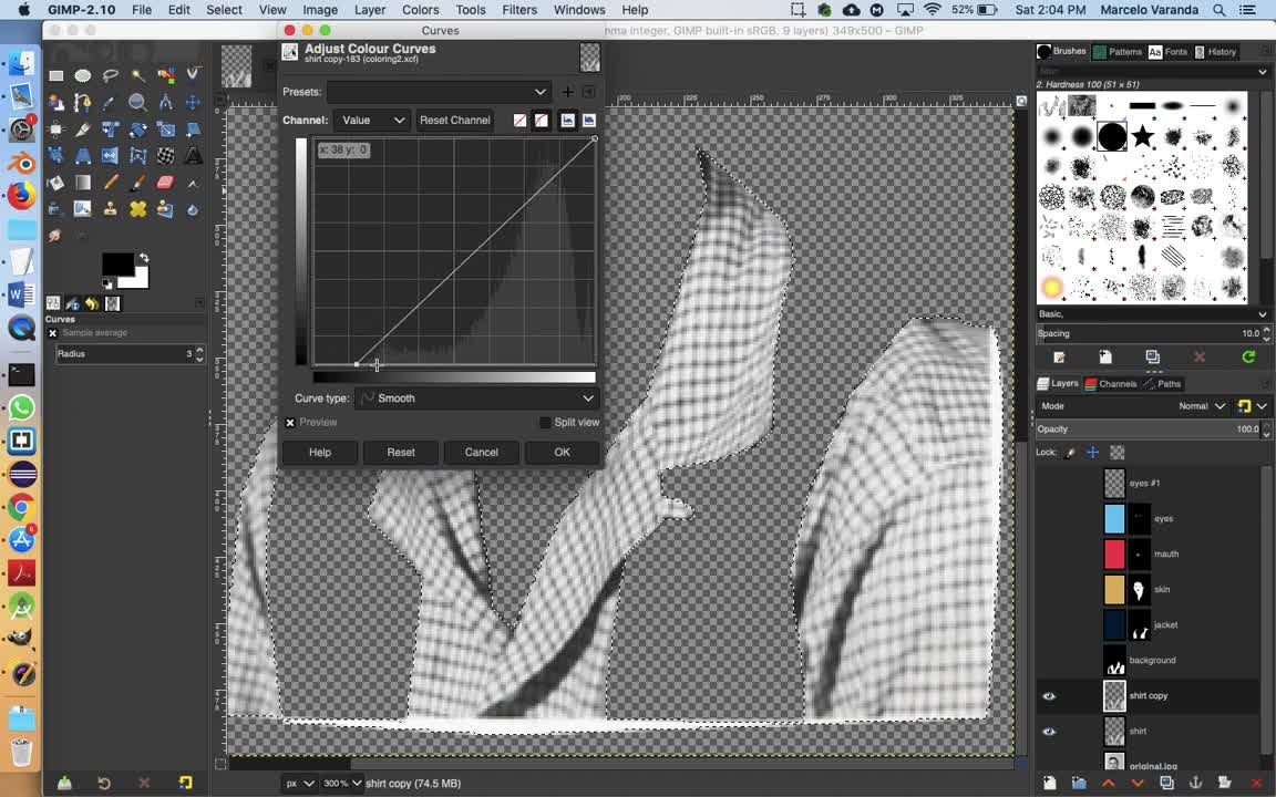 Gimp Tutorial 12B - Coloring a B&W image using masks - Part 2