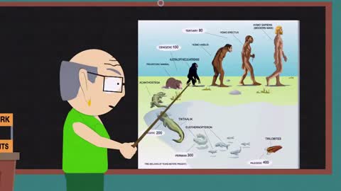 La Théorie de l'évolution selon M. Garrison - South Park