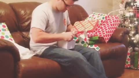 Wife pranks husband with fake rat for Christmas