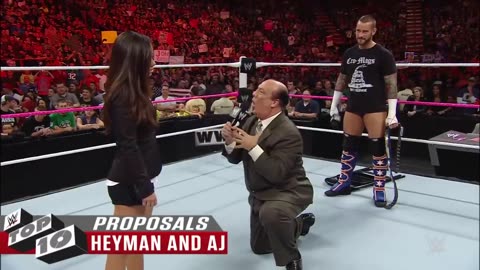 Stunning in-ring proposals: WWE Top 10